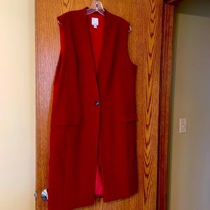 Women’s long lined vest